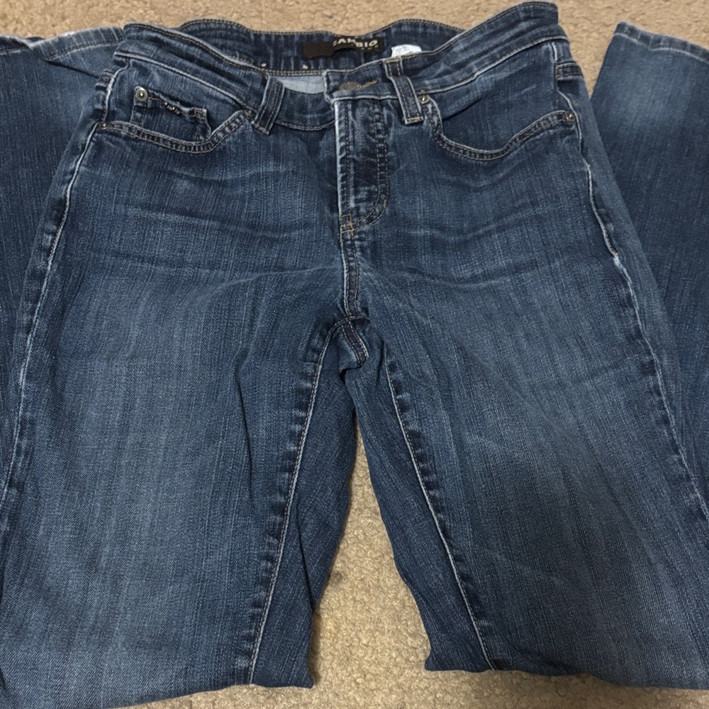 Cambio Women's Blue Straight Leg Jeans